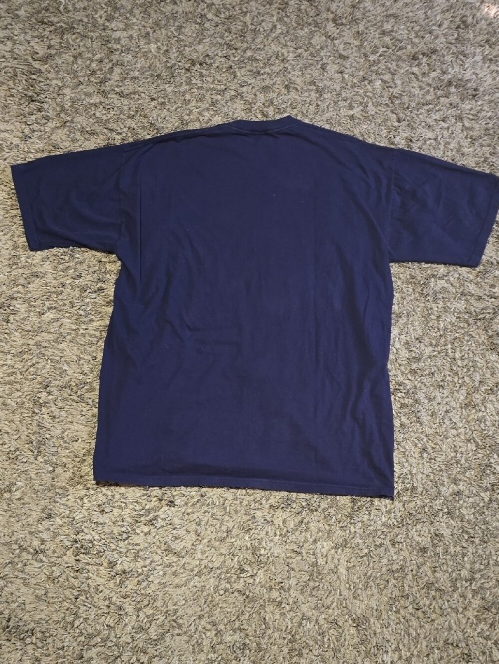 Men's Short Sleeve Crewneck T-Shirt in Navy - Picture 3 of 4